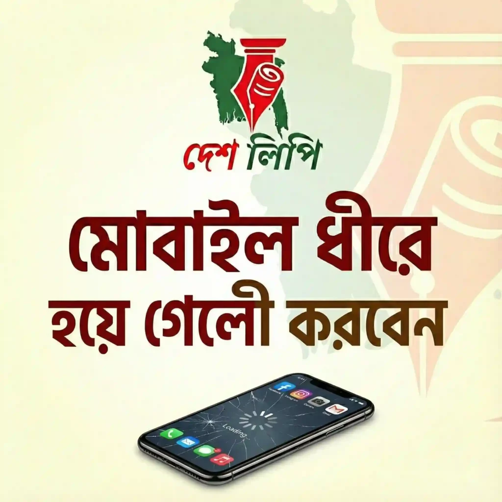 মোবাইল ধীরে হয়ে গেলে কী করবেন