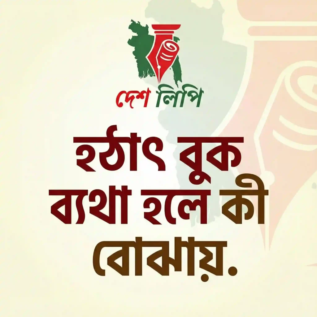 হঠাৎ বুক ব্যথা হলে কী বোঝায়